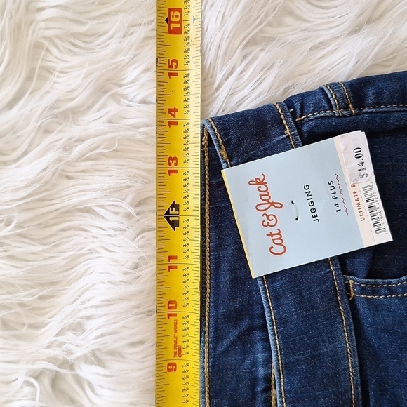 NEW Cat & Jack Girl's Pull-On Distressed Ultimate Stretch Jeggings Sz. 14 Plus - Picture 11 of 14